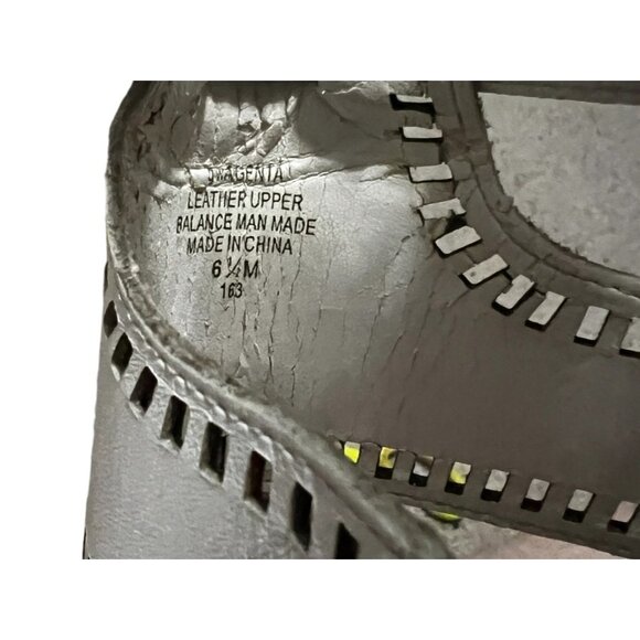 Guess Agenta White Leather Wooden Wedge Heels Sz 6.5 Womens Open Toe Ankle - Picture 3 of 16